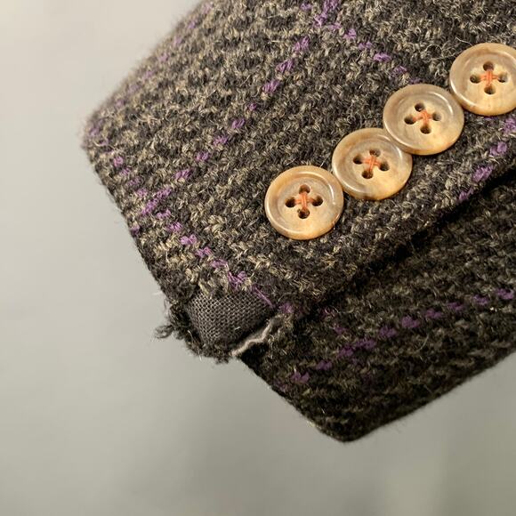 POLO by RALPH LAUREN Size 42R Brown Purple Glenplaid Virgin Wool Sport Coat - Picture 6 of 12